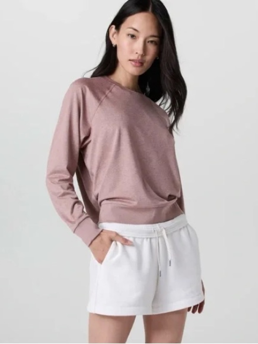 🆕 Vuori L/S Halo Crew in Zion Rose Heather